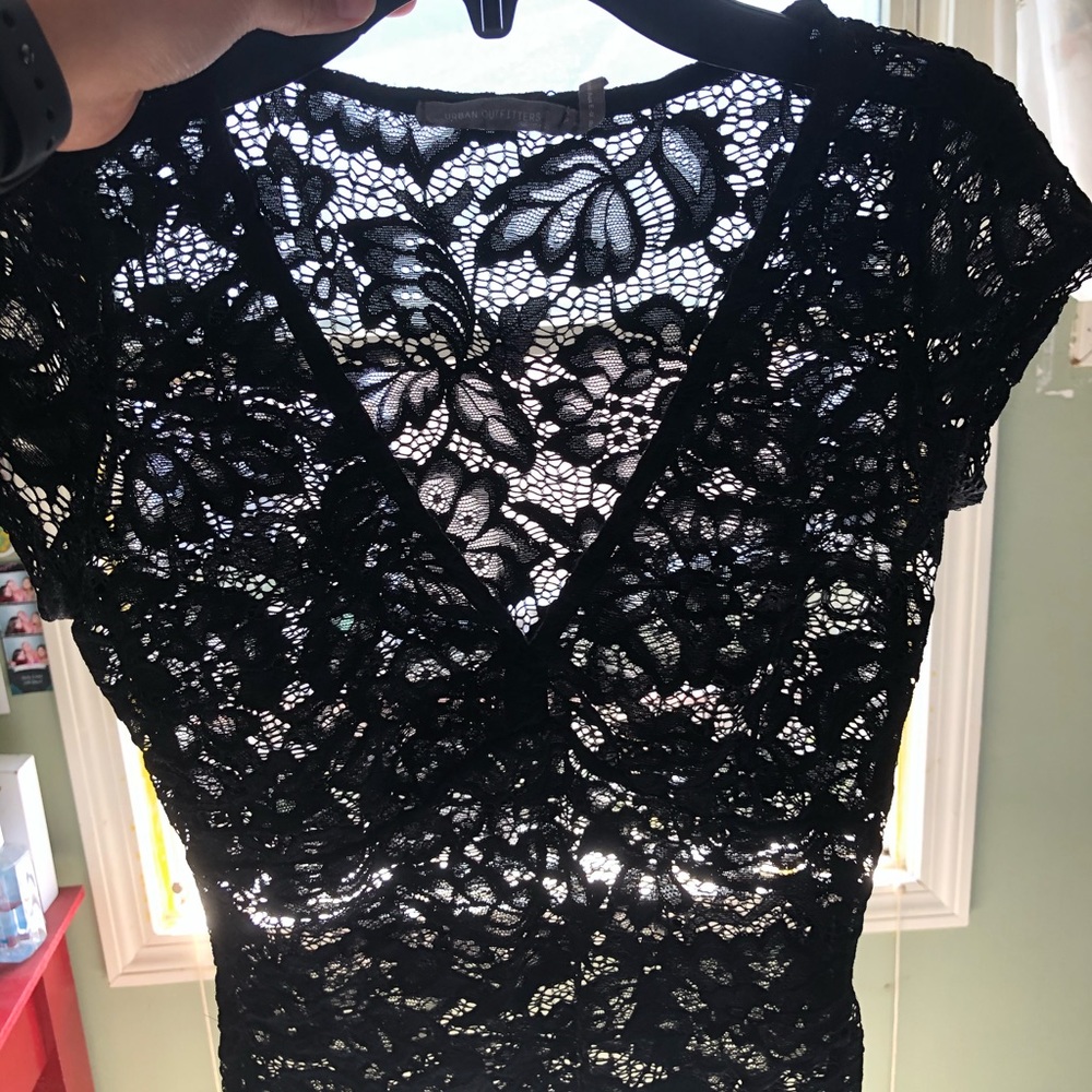 Urban Outfitters Black Lace Top